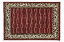 Wełniany ręcznie tkany dywan Mir Saruk z Indii 250x350cm orientalny czerwony