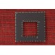 Gładki 100% wełniany dywan Gabbeh Handloom czerwony 250x350cm bez wzorów gładki
