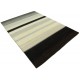 Gładki 100% wełniany dywan Gabbeh Loribaft Handloom czarny szary beżowy 170x240cm w pasy