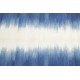 Niebieski cieniowany kilim 100% wełniany dywan płasko tkany 55x200cm dwustronny Indie geometryczny wzór