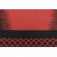 Czarno- czerwony cieniowany kilim 100% wełniany dywan płasko tkany 55x200cm dwustronny Indie geometryczny wzór
