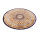KOM - kwiatowy piękny perski dywan (GHOM) 100% jedwab wytworzony Iran oryginalny 150x150cm okrągły