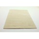 Ecru gładki kwadratowy dywan Berber Marokański do salonu 100% wełniany 250x250cm