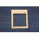 Gładki 100% wełniany dywan Gabbeh Handloom niebieski 250x250cm bez wzorów gładki okrągły