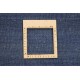 Gładki 100% wełniany dywan Gabbeh Handloom niebieski 250x250cm bez wzorów gładki okrągły