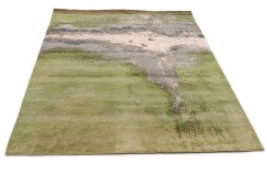 Jedwabny / wełniany dywna z Nepalu 170x240cm w stylu abstrakcyjnym
