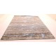 Ekskluzywny dywan jedwabny z Nepalu deseń abstrakcyjny vintage 250x310cm luksus jedwab z bananowca i wełna zielony