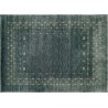 Gładki 100% wełniany dywan Gabbeh Loribaft Handloom antracyt-zielony 170x240cm etniczne wzory