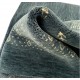 Gładki 100% wełniany dywan Gabbeh Loribaft Handloom antracyt-zielony 170x240cm etniczne wzory