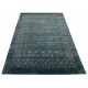 Gładki 100% wełniany dywan Gabbeh Loribaft Handloom antracyt-zielony 170x240cm etniczne wzory