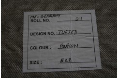 100% wełna gruby dywan z Indii nowoczesny gładki brąz 150x240cm
