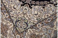 Ręcznie tkany dywan Nain 6la Habibian z Iranu 130x200cm granatowy