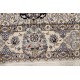 Nain 6la Habibian sygnowany gęsto ręcznie tkany dywan z Iranu wełna + jedwab ok 130x200cm granatowy majestatyczny