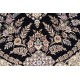 Nain 6la Habibian sygnowany gęsto ręcznie tkany dywan z Iranu wełna + jedwab ok 130x200cm granatowy majestatyczny