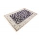 Nain gęsto ręcznie tkany dywan z Iranu wełna + jedwab ok 200x300cm granatowy królewski