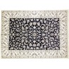 Nain gęsto ręcznie tkany dywan z Iranu wełna + jedwab ok 250x350cm granatowy królewski