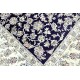 Nain gęsto ręcznie tkany dywan z Iranu wełna + jedwab ok 250x350cm granatowy królewski