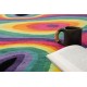 Okrągły niereguralny dywan Colorful Stain GD-60 Blue-Multi, 100% wełna, ręcznie wykonany