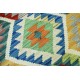 Kolorowy dywan kilim ręcznie wiązany 200x290cm z Afganistanu Chobi  100% wełna dwustronny vintage nomadyczny