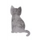 Piękny dywan kot - w kształcie kota - Obsession Luna 851 grey super soft 73x103cm 100% mikropoliester, szary, dla dzieci