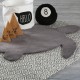 Piękny dywan w kształcie żółwia Obsession Luna 853 grey super soft 83x92cm 100% mikropoliester, szary, dla dzieci