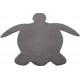 Piękny dywan w kształcie żółwia Obsession Luna 853 grey super soft 83x92cm 100% mikropoliester, szary, dla dzieci