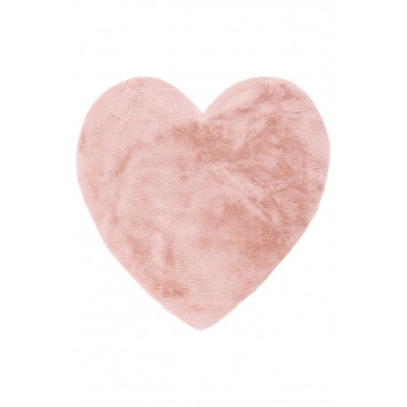 Piękny dywan w kształcie serca Obsession My Luna 859 powder pink super soft 86x86cm 100% mikropoliester, różowy, dla dzieci