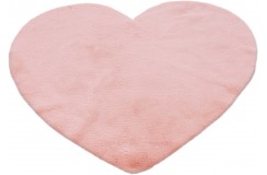 Miękki dywan poliestrowy serce - dla dzieci - Obsession Luna 859 pink