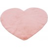 Miękki dywan poliestrowy serce - dla dzieci - Obsession Luna 859 pink