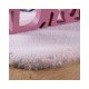 Piękny dywan w kształcie motyla Obsession My Luna 850 powder pink super soft 86x86cm 100% mikropoliester, różowy, dla dzieci