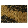 Czarno złoty designerski nowoczesny dywan wełniany 160x230cm Indie, gruby 2cm 100% wełna