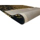 Czarno złoty designerski nowoczesny dywan wełniany 160x230cm Indie, gruby 2cm 100% wełna