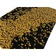 Czarno złoty designerski nowoczesny dywan wełniany 160x230cm Indie, gruby 2cm 100% wełna
