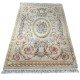 Piękny dywan Aubusson z Chin 168x244cm 100% wełna ręcznie rzeźbione kwiaty beżowy