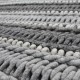 Gruby niezwykły dywan BRINKER FEEL GOOD CARPETS Nantoux 870 wełna filcowana 170x230cm zaplatany design szary