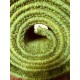 Gładki 100% wełniany dywan Gabbeh Handloom zielony 140x200cm 2cm gruby