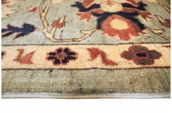 Królewska zielony dywan Kazak tkany ręcznie przez Nomadów 250x300cm