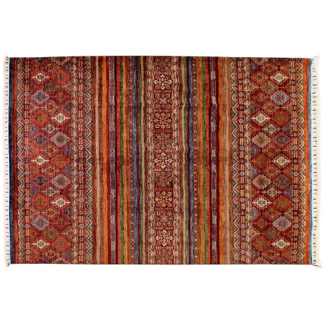 Ręcznie tkany dywan Ziegler Khorjin Arijana Shaal 210x310cm luksusowy z Pakistanu 100% wełna wysokogórska kamieniowana