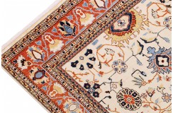 Dywan Ziegler Farahan Klassik 100% wełna kamienowana ręcznie tkany luksusowy ok 200x300cm klasyczny czerwony