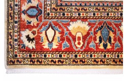 Dywan Ziegler Farahan Klassik 100% wełna kamienowana ręcznie tkany luksusowy ok 200x300cm klasyczny czerwony