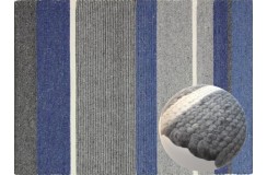 Dwustronny niezwykły dywan BRINKER FEEL GOOD CARPETS Kjul Blue 100% wełna filcowana 170x230cm płasko tkany