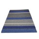 Dwustronny niezwykły dywan BRINKER FEEL GOOD CARPETS Kjul Blue 100% wełna filcowana 170x230cm płasko tkany