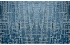 Niebieski dwupoziomowy żakardowy nowoczesny dywan Brinker Feel Good Carpets Gabbeh Loom Zakard Blue 160x230cm