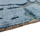 Niebieski dwupoziomowy żakardowy nowoczesny dywan Brinker Feel Good Carpets Gabbeh Loom Zakard Blue 160x230cm