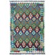 Kolorowy dywan kilim ręcznie wiązany 150x200cm z Afganistanu Maimane Chobi  100% wełna dwustronny vintage nomadyczny