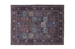 Unikat dywan Kaszmar figural w kwatery 300x400cm 100% wełna kork z Iranu pałacowy kobierzec motywy zwierzęce