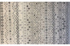 Beżowy dywan Berber Marokański z wzorami etnicznymi do salonu 100% wełniany 170x240cm