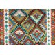 Kolorowy dywan kilim ręcznie wiązany 128x174cm z Afganistanu Maimane Chobi  100% wełna dwustronny vintage nomadyczny