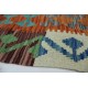 Kolorowy dywan kilim ręcznie wiązany 124x195cm z Afganistanu Maimane Chobi  100% wełna dwustronny vintage nomadyczny