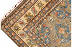 Królewska zielony dywan Kazak tkany ręcznie przez Nomadów 250x300cm